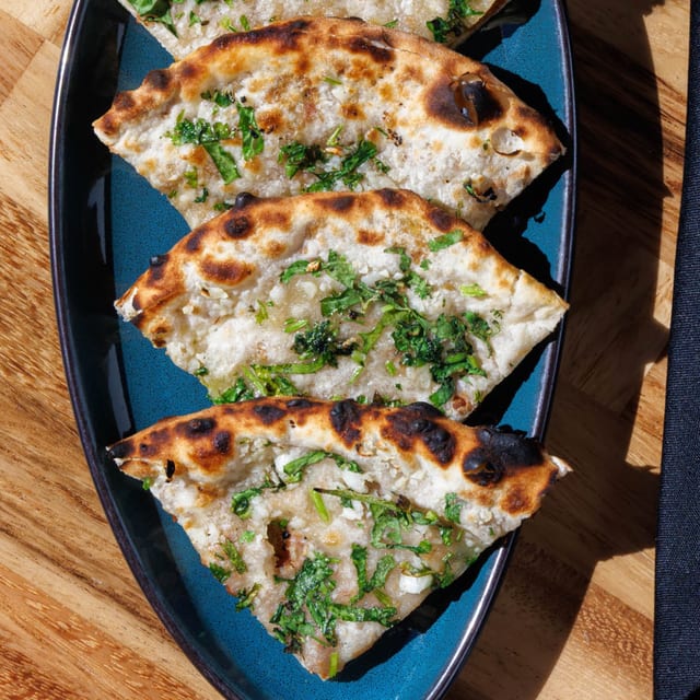 Keema Garlic Nan.