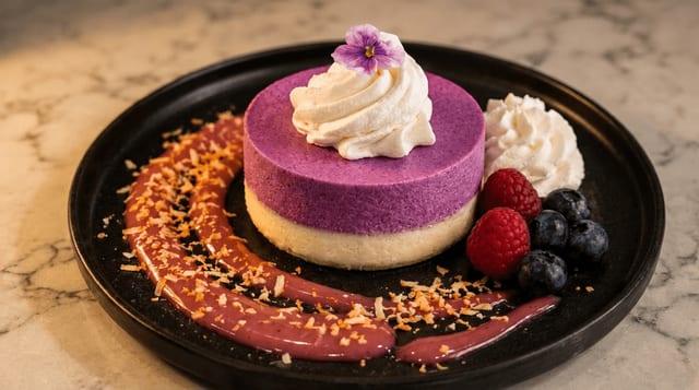 Ube Cheesecake.