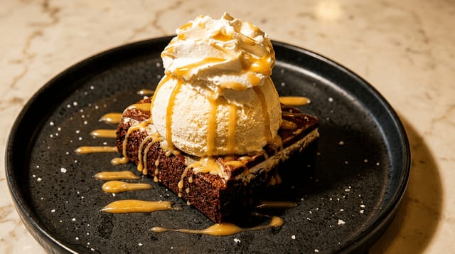 Smoked Salt Brownie.