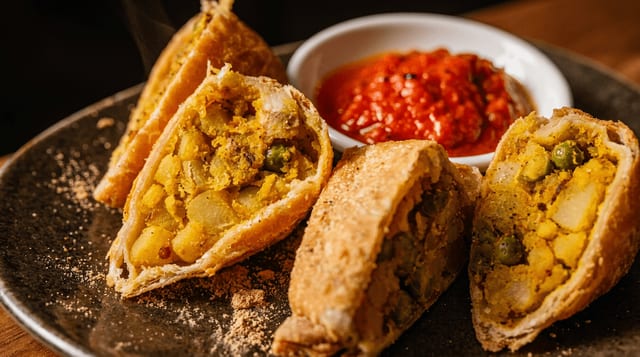 Vegetable Samosa.